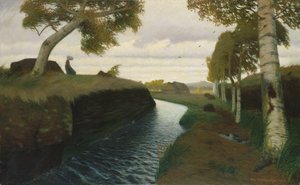 Kanaal in Heidegebied, 1903